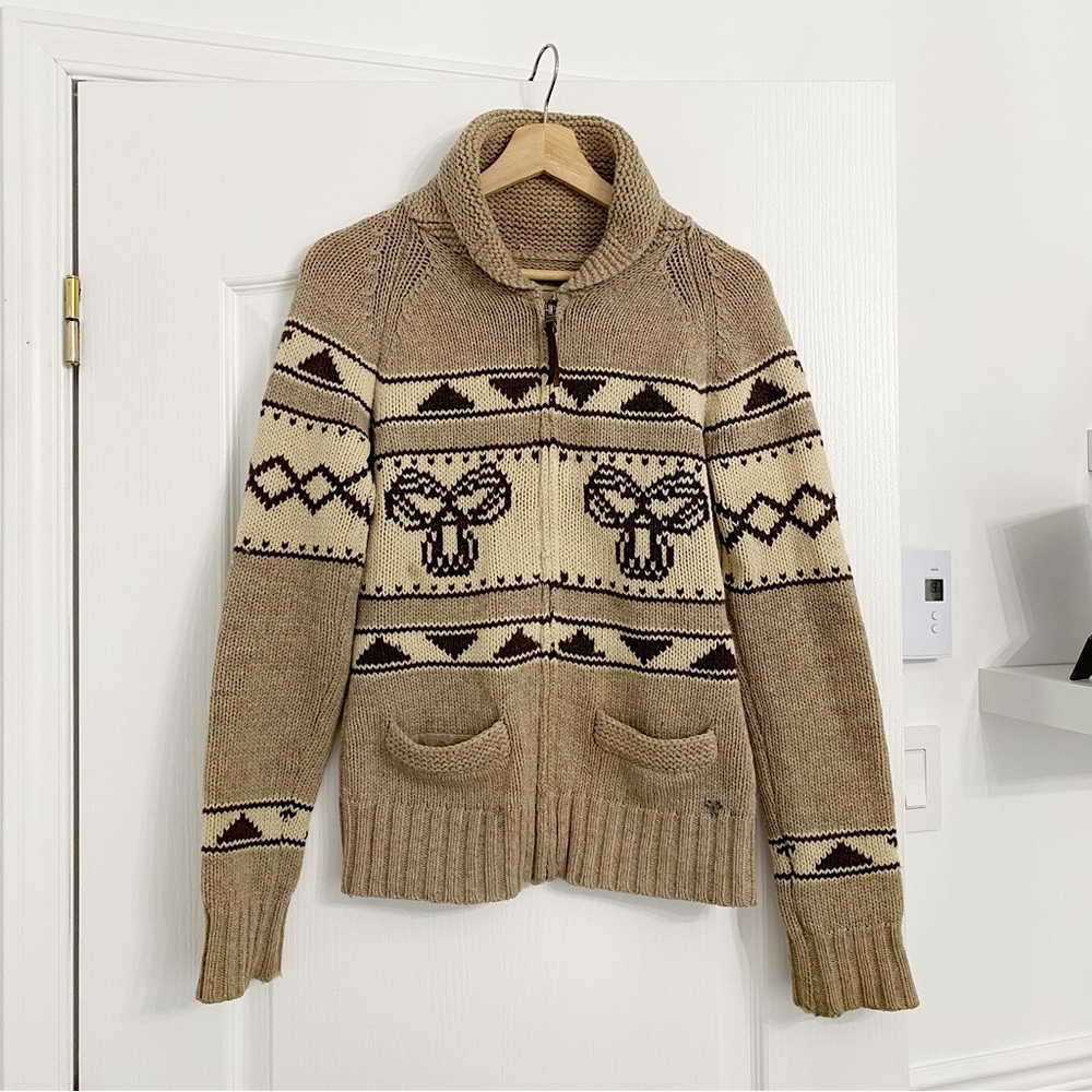 TNA | Vintage wool cowichan zip up cardigan